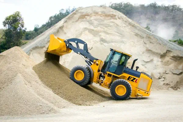 Wheel loader used in Quarrying and Mining