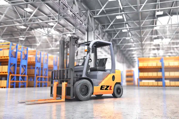 forklift used in Warehousing and distribution