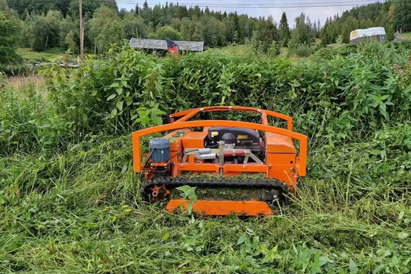 Remote lawn mower