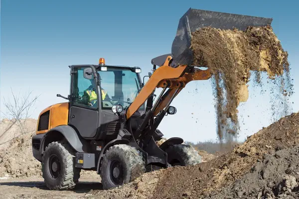 Wheel loader used in Construction Sites