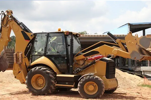 backhoe loader used in Material Handling field